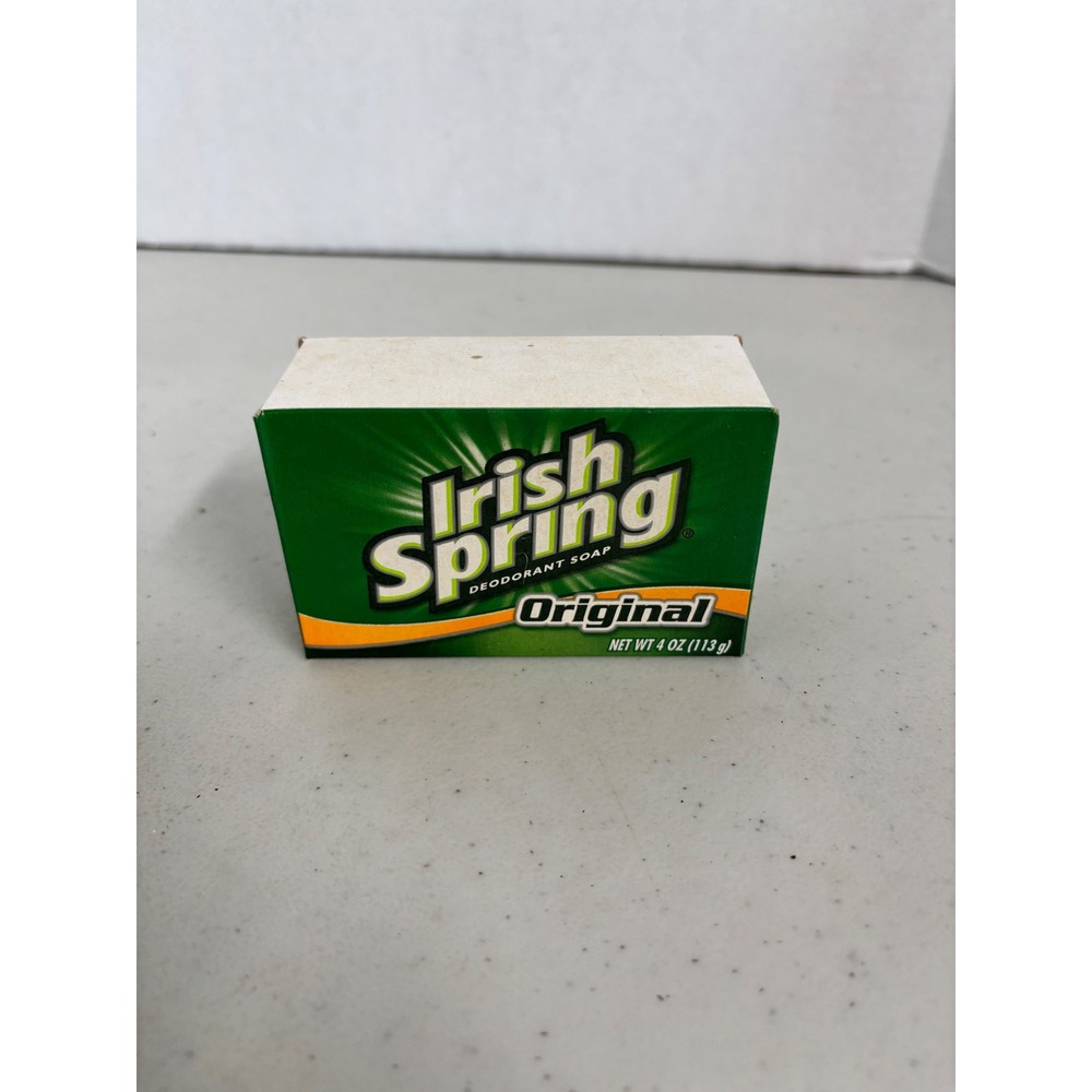 Vintage Irish Spring Original Deodorant Soap 4oz Bath Size Bar New In Box USA‎
